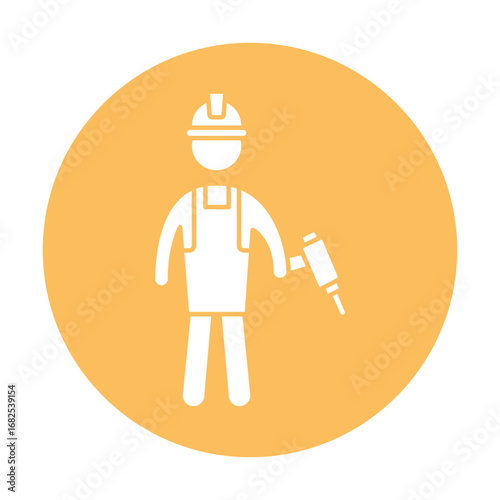 Drill machine Vector Icon which can easily modify or edit