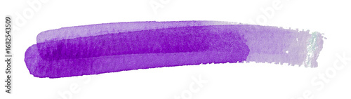 purple watercolor background. Artistic hand paint. Isolated on transparent background.