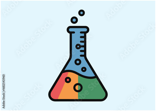 Laboratory flask icon, Laboratory flask vector