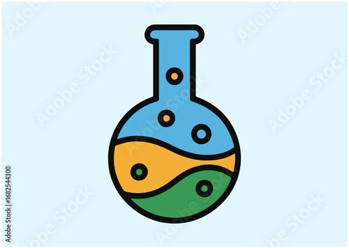 Laboratory flask icon, Laboratory flask vector
