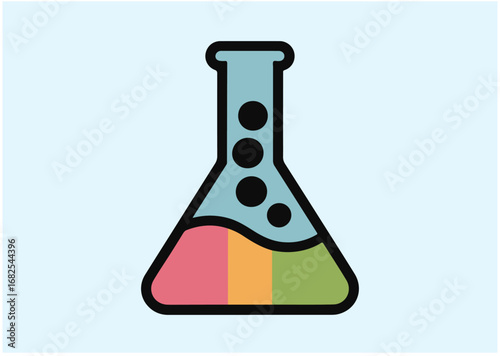 Laboratory flask icon, Laboratory flask vector