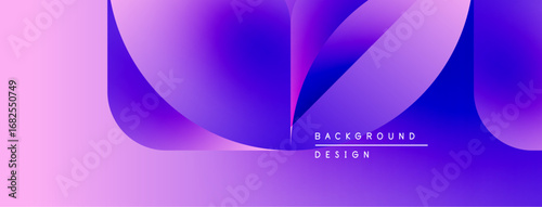 Abstract fluid shapes blend pink, purple hues. Modern design suggests dynamic movement, soft gradients. Background text reads background design.