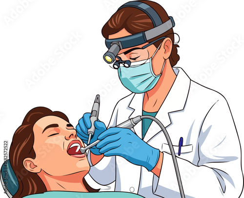 dental checkup a relaxing and trustworthy doctorpatient interaction, isolated on transparent background