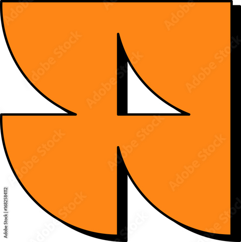 Neobrutalism Abstract Shape