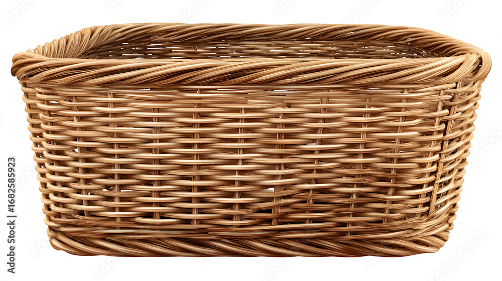Obraz premium empty wicker basket