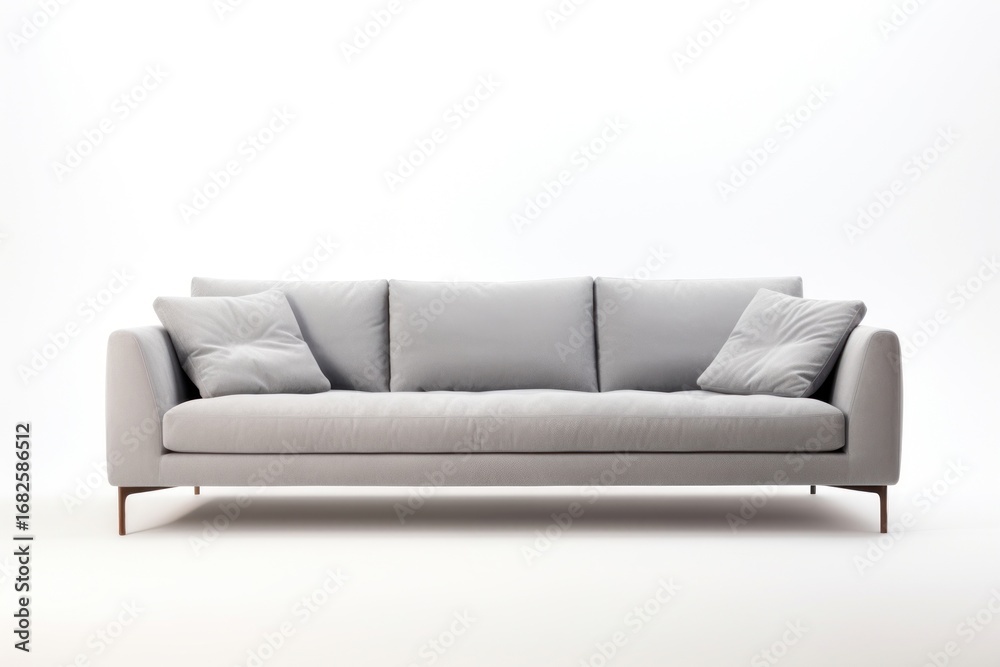 Fototapeta premium Gray sofa modern furniture cushion pillow.