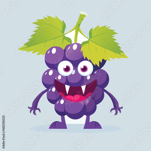 Currant Flat-Style Vector Illustration with Balanced Composition