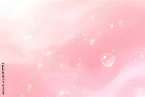 abstract pink background with bubbles