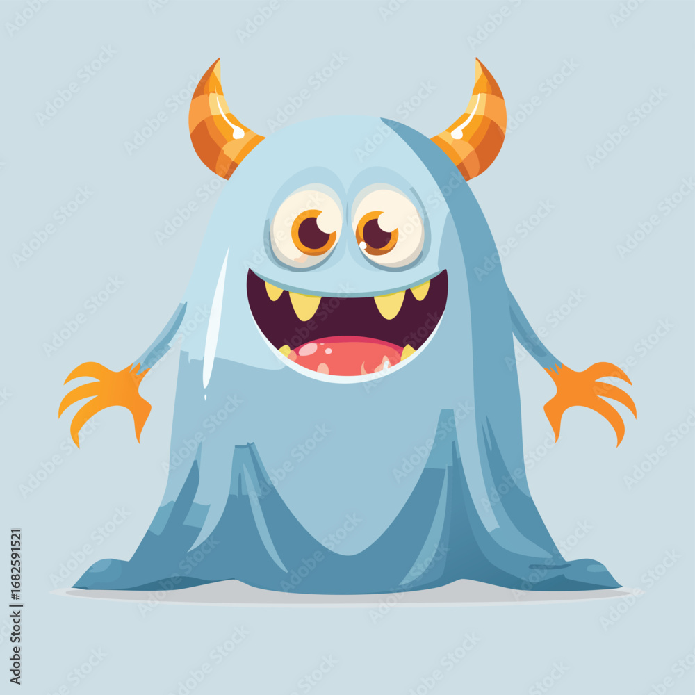 Obraz premium bedsheet Flat Illustration Featuring Clean Shapes and Bold Outlines