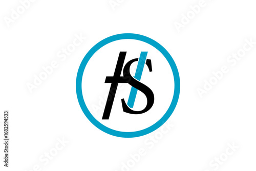 Free Download HS Monogram Logo – Modern & Unique Letter Design for Branding, Business Identity & Creative Projects - GFXLoad