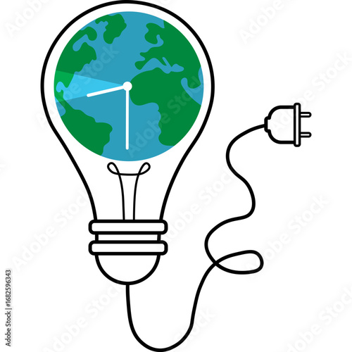 Earth Hour Illustration