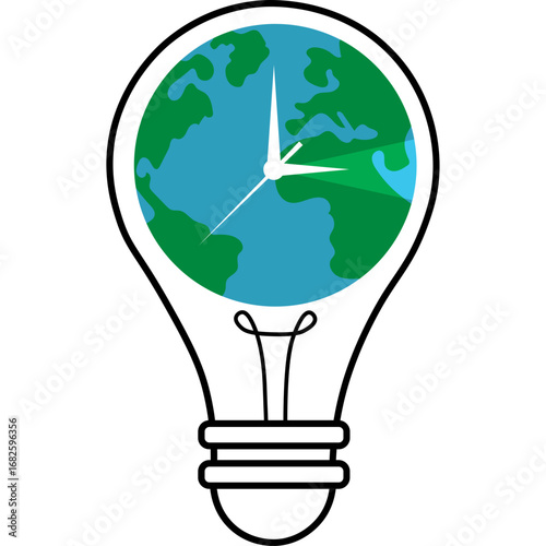 Earth Hour Illustration