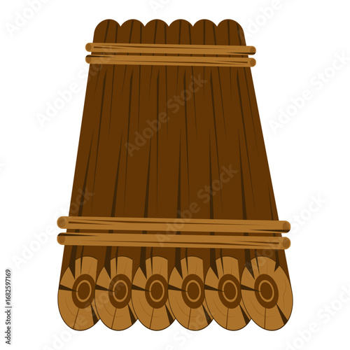 Raft Float Illustration