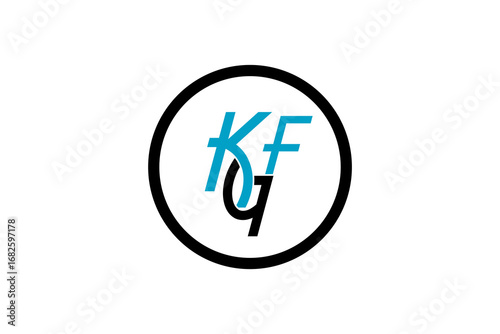 Free Download KGF Initial Logo Design – Modern Vector Monogram Illustration for Branding, Business & Identity Use - GFXLoad