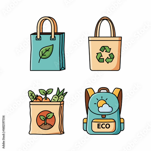 EcoFriendly Shopping Bags and Backpacks.
