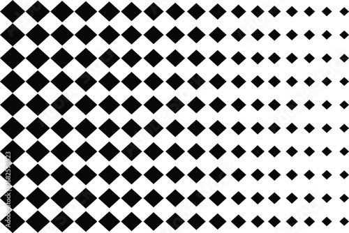 Geometric pattern of black diamonds on a white background. Seamless harlequin pattern-black and white. eps 10