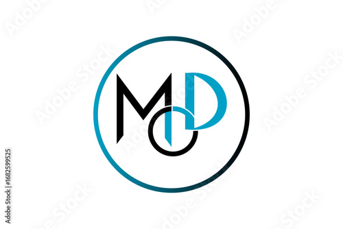 MOD Monogram Logo – Modern Initial Letter Vector Design for Branding, Business Identity & Creative Use