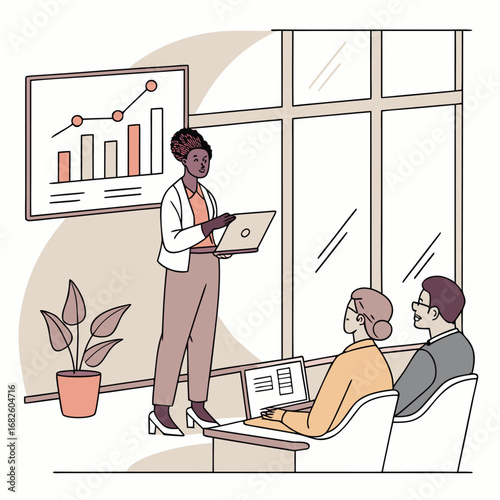 Vector Illustration of Startup Pitch Presentation to Investors
Adobe Illustrator Artwork