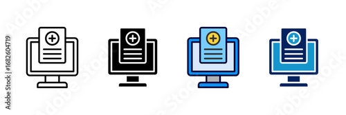 Ehr System Icon Set Multiple Style Collection