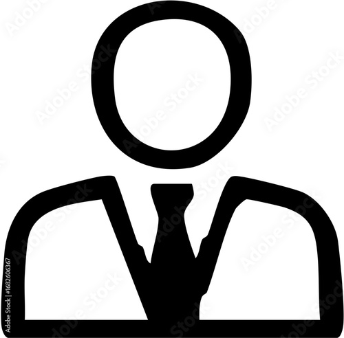 Professional Business Person User Icon.