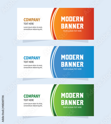 Clean and Modern Banner Template for Web and Social Media Promotion