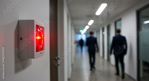 Fire alarm in office building