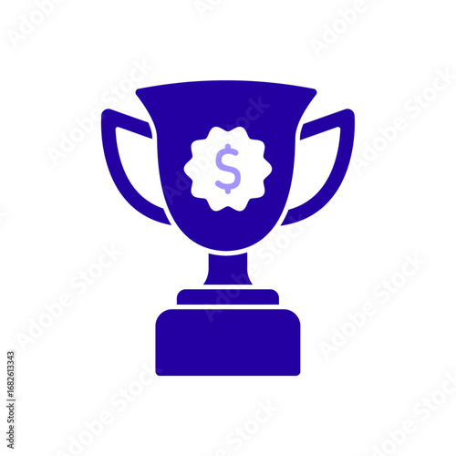 Icon a prize money, isolated against a clean background.