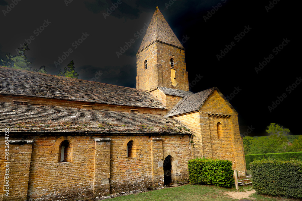 Fototapeta premium église de Brançion, 71