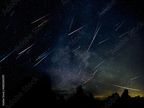 Lluvia de Estrellas Fugaces sobre la Tierra