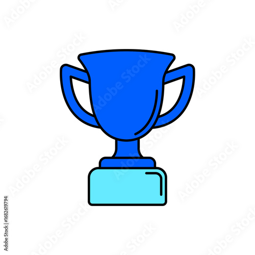 Icon a trophy, isolated against a clean background.