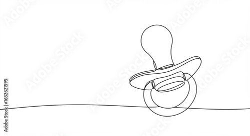 Pacifier Line Art