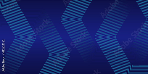 abstract hexagon dark blue gradient background