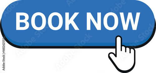 Book now button vector graphic download for website ui ux design and call to action use case design
