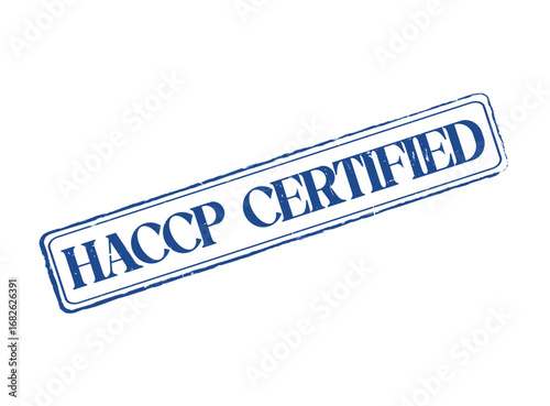 HACCP Certified Rubber Stamp Seal with an Outline and Text
