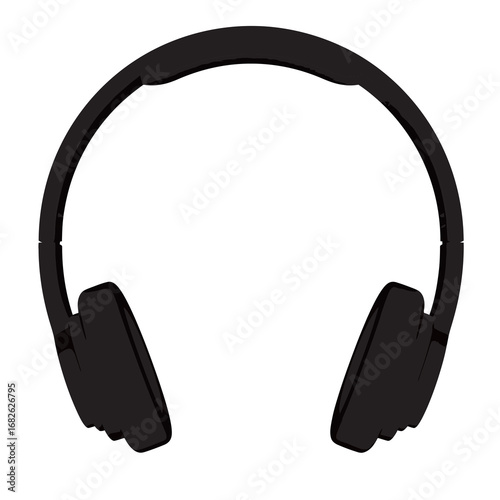 headphones on white background