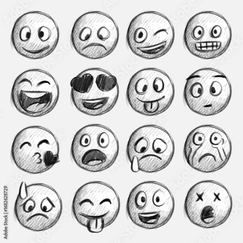 Emoticons sketches