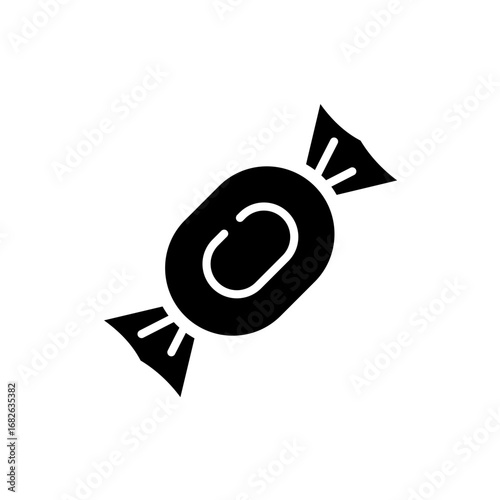 Candy, sweet, toffee vector icon