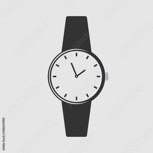 Hand wrist watch isolated. Vector illustration