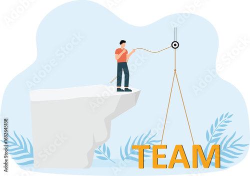 Business project and teamwork for business concept,  

