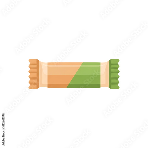 Delicious vegan candy bar wrapped in colorful packaging for a sweet treat transparent background