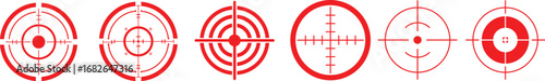 Target icon set.target icon on isolated background. Crosshair icon in black.Editable Stroke, Pixel Perfect, Stock Illustration. Goal symbol collection. Darts icon. Hitting the bullseye icon line.