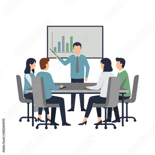 meeting vector illustration design