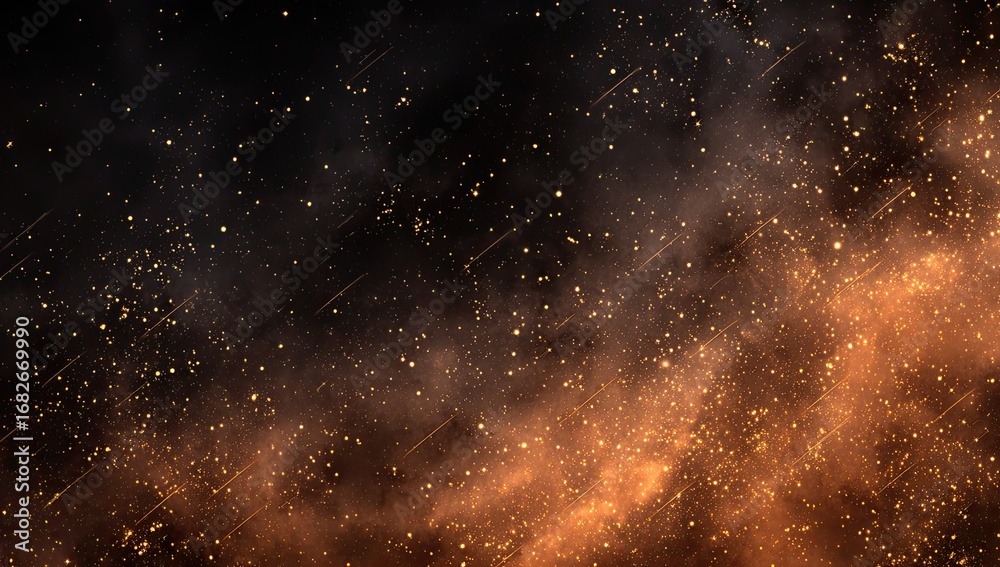 Obraz premium Cosmic firestorm, streaking light show