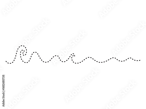 Hand Drawn Preschool Tracing Outline 
