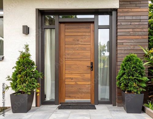 modern door of a house