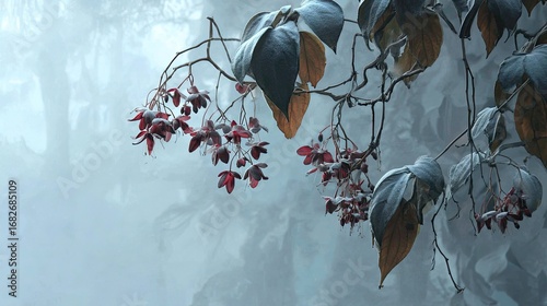 Clerodendrum in winter