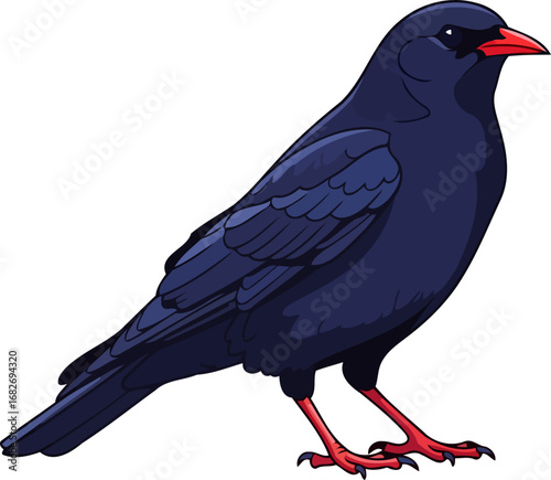 majestic blue bird a symbol of mystery and the wild, intriguing avian portrait, isolated on transparent background
