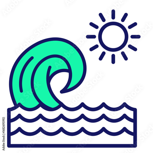Wave  Icon Set Multiple Style Collection