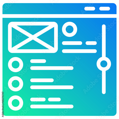 comments gradient fill icon