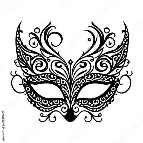 Intricate masquerade celebration mask elegant design ornamental decoration festive occasion party